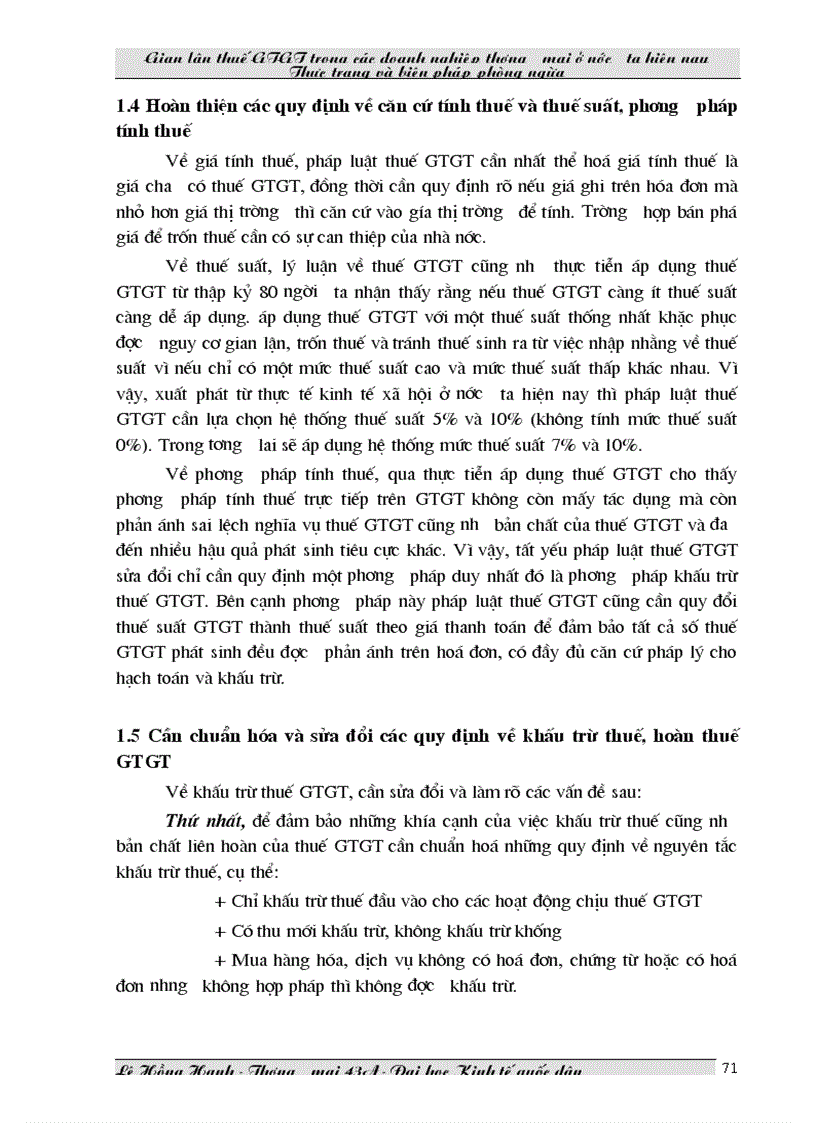 image for page Một số biện pháp chống gian lận thuế GTGT ở Việt Nam