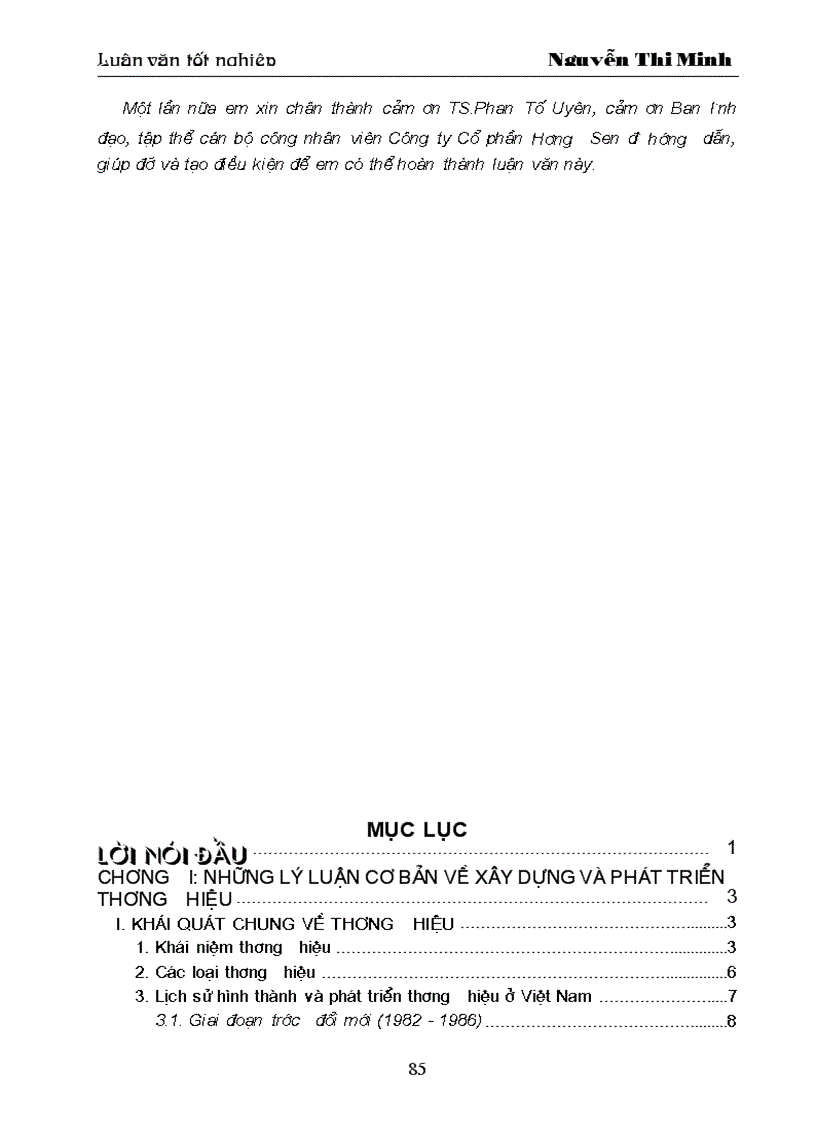 image for page Một số giải pháp xây dựng và phát triển Thương hiệu cho công ty cổ phần hương sen