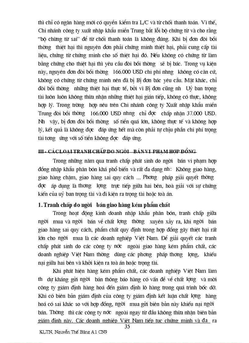 image for page Các tranh chấp phát sinh từ hợp đồng nhập khẩu phân bón hoá học ở việt nam và phương pháp giải quyết