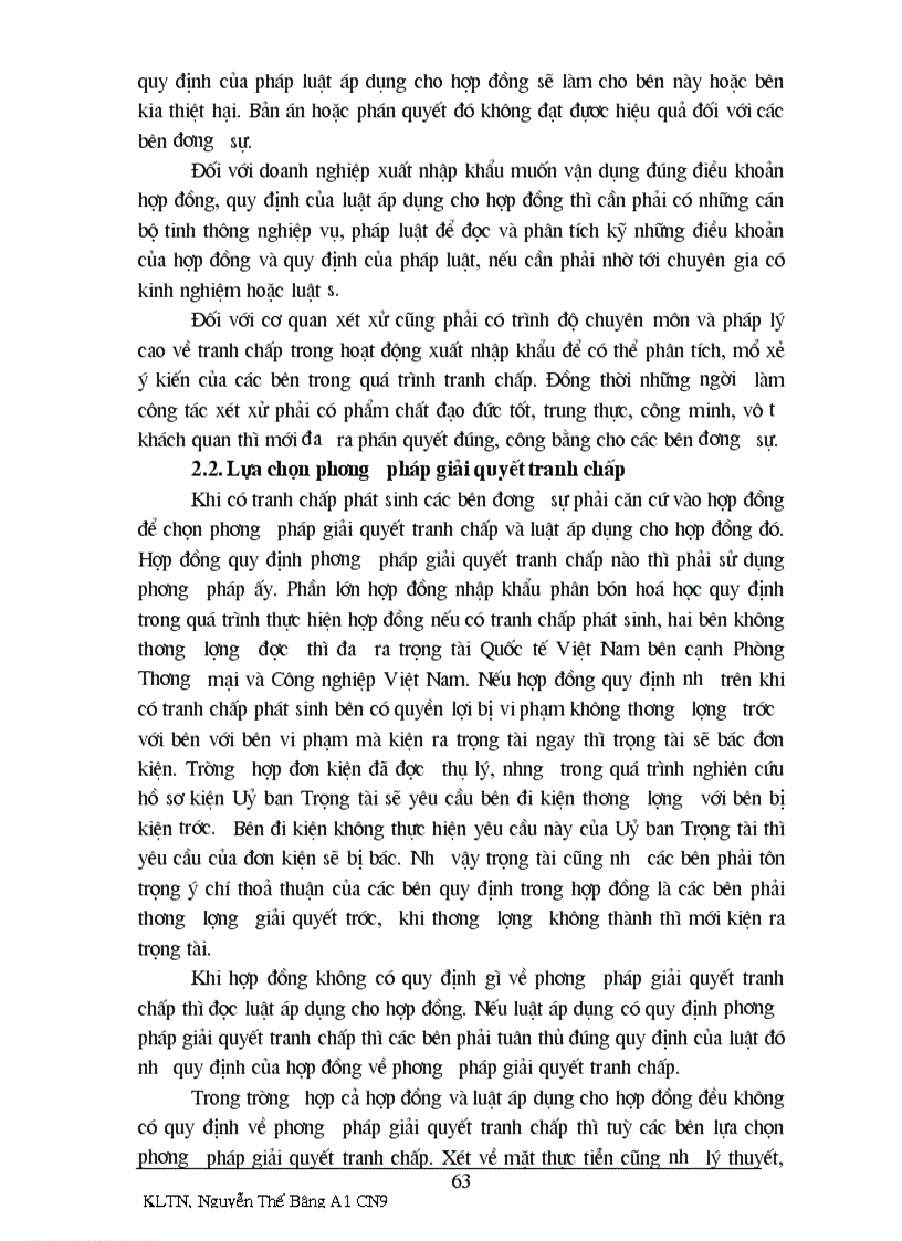 image for page Các tranh chấp phát sinh từ hợp đồng nhập khẩu phân bón hoá học ở việt nam và phương pháp giải quyết