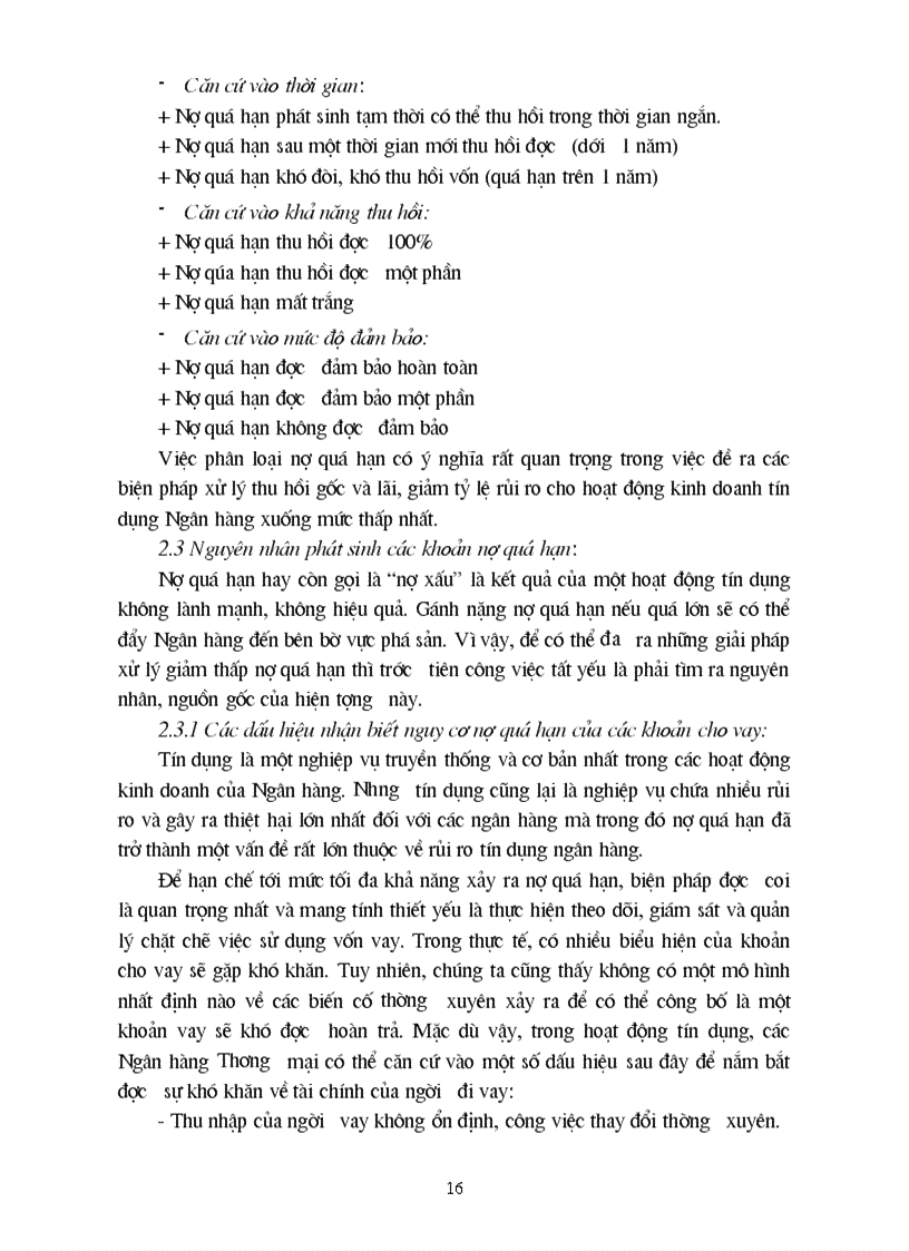 image for page Nợ quá hạn và những giải pháp nhằm ngăn ngừa hạn chế và xử lý nợ quá hạn trong kinh doanh tín dụng của các ngân hàng thương mại