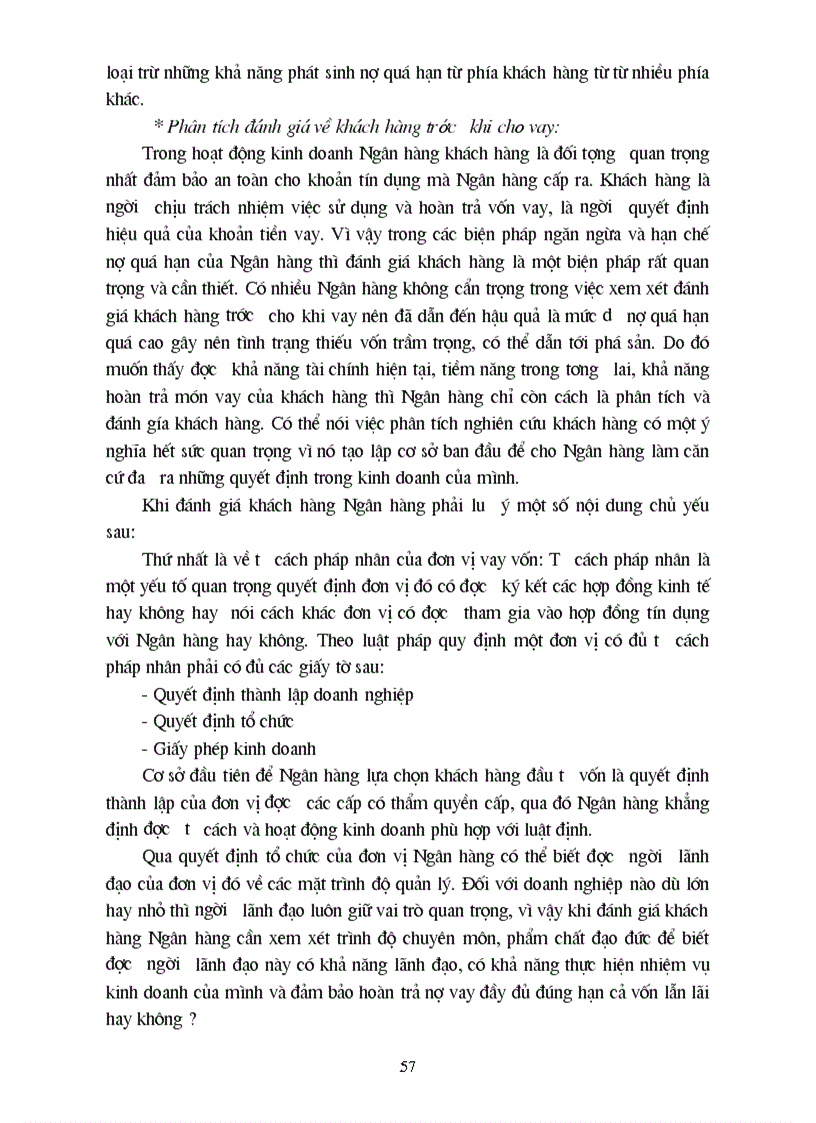 image for page Nợ quá hạn và những giải pháp nhằm ngăn ngừa hạn chế và xử lý nợ quá hạn trong kinh doanh tín dụng của các ngân hàng thương mại