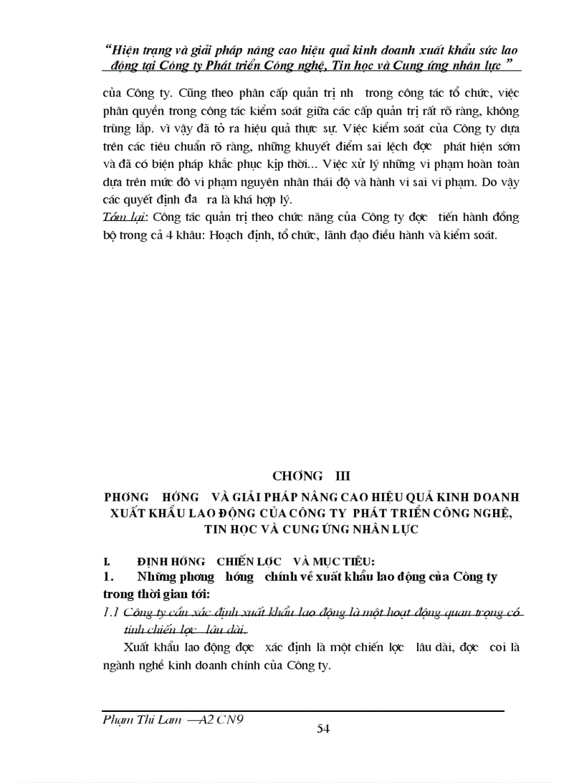 image for page Hiện trạng và giải pháp nâng cao hiệu quả kinh doanh xuất khẩu sức lao động tại Công ty Phát triển Công nghệ Tin học và Cung ứng nhân lực