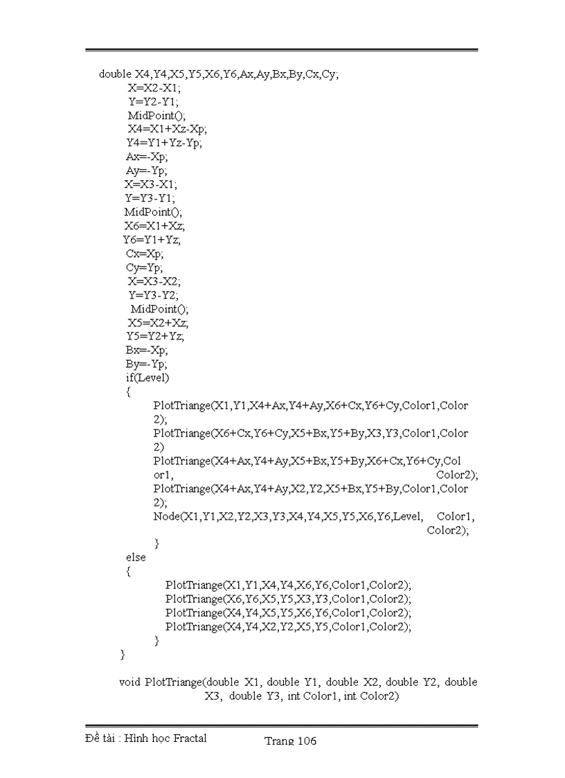image for page Nghiên cứu về hình học fractal viết chương trình cài đặt một số đường và mặt fractal WORD slide