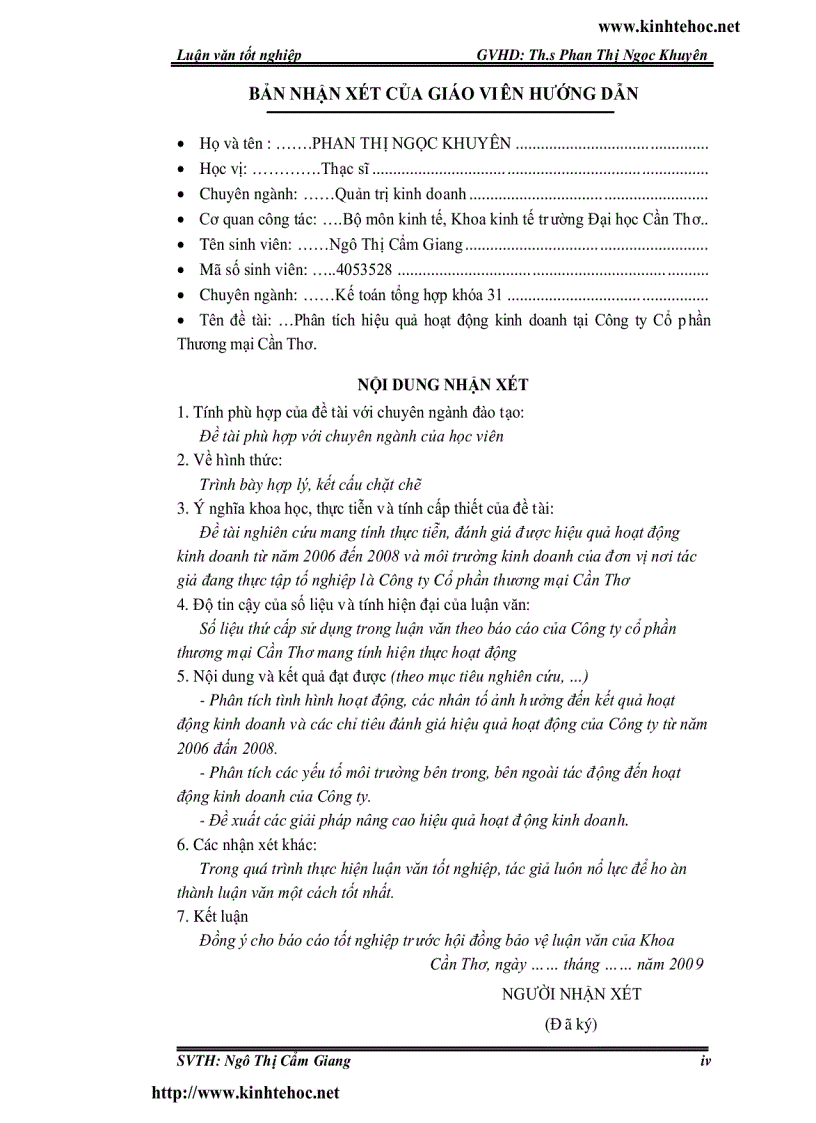 image for page Phân tích hiệu quả hoạt động kinh doanh tại công ty cổ phần thương mại cần thơ