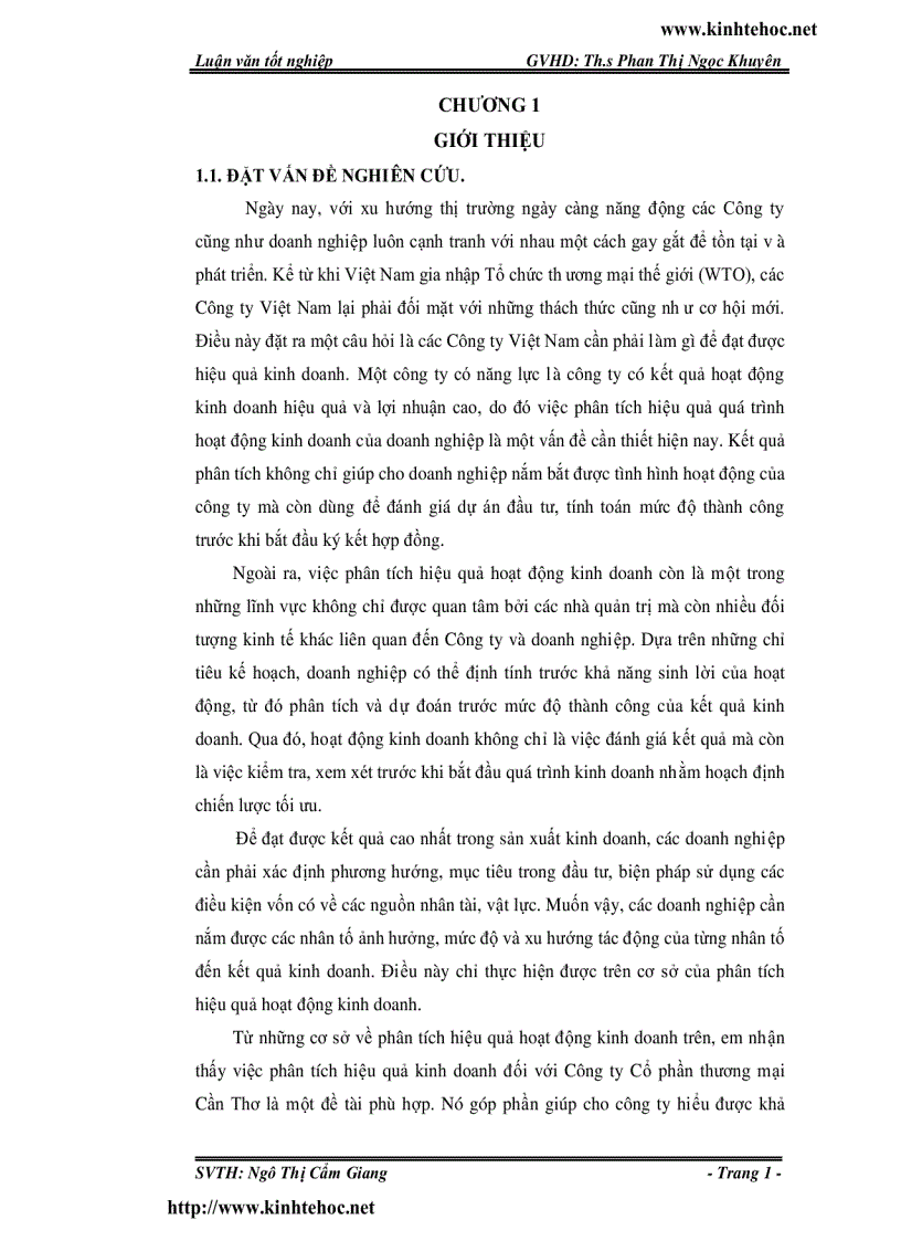 image for page Phân tích hiệu quả hoạt động kinh doanh tại công ty cổ phần thương mại cần thơ