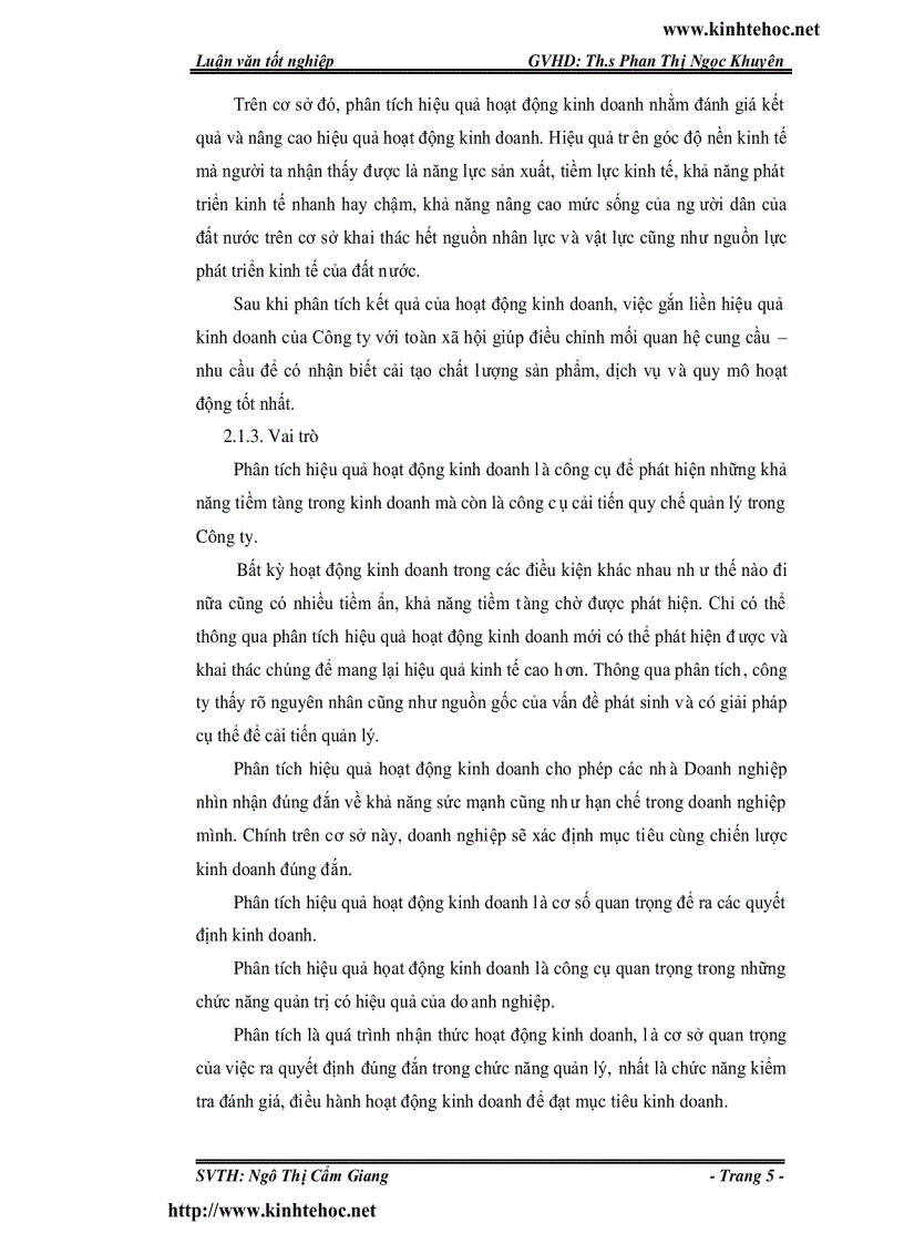 image for page Phân tích hiệu quả hoạt động kinh doanh tại công ty cổ phần thương mại cần thơ
