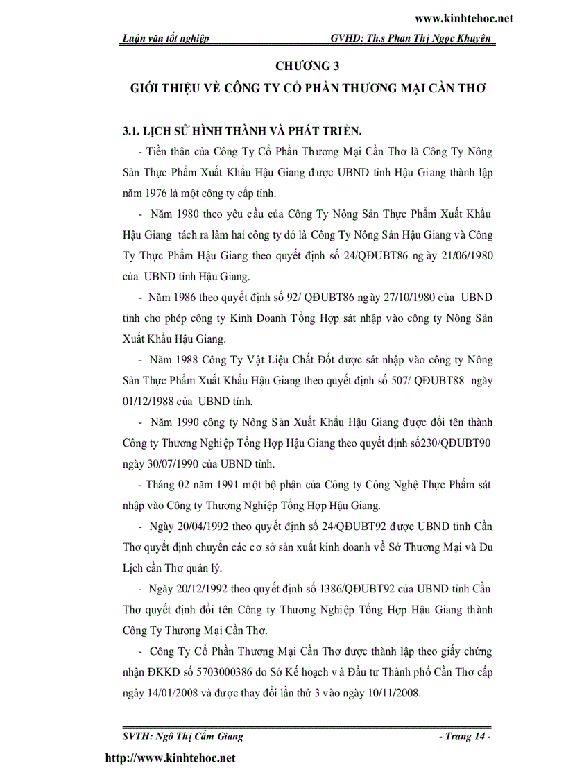 image for page Phân tích hiệu quả hoạt động kinh doanh tại công ty cổ phần thương mại cần thơ