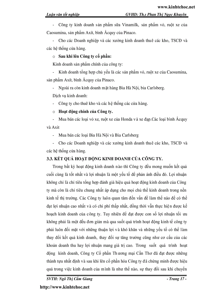 image for page Phân tích hiệu quả hoạt động kinh doanh tại công ty cổ phần thương mại cần thơ