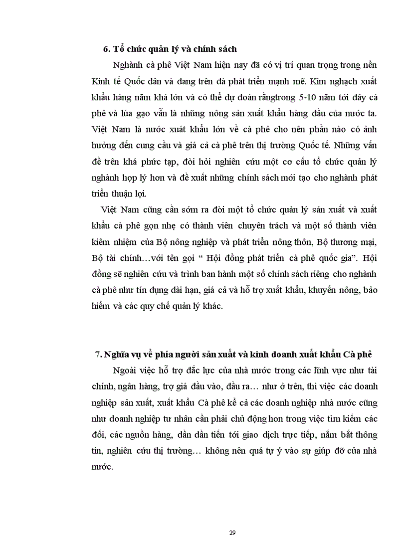 image for page Sản xuất và kinh doanh xuất khẩu Cà phê