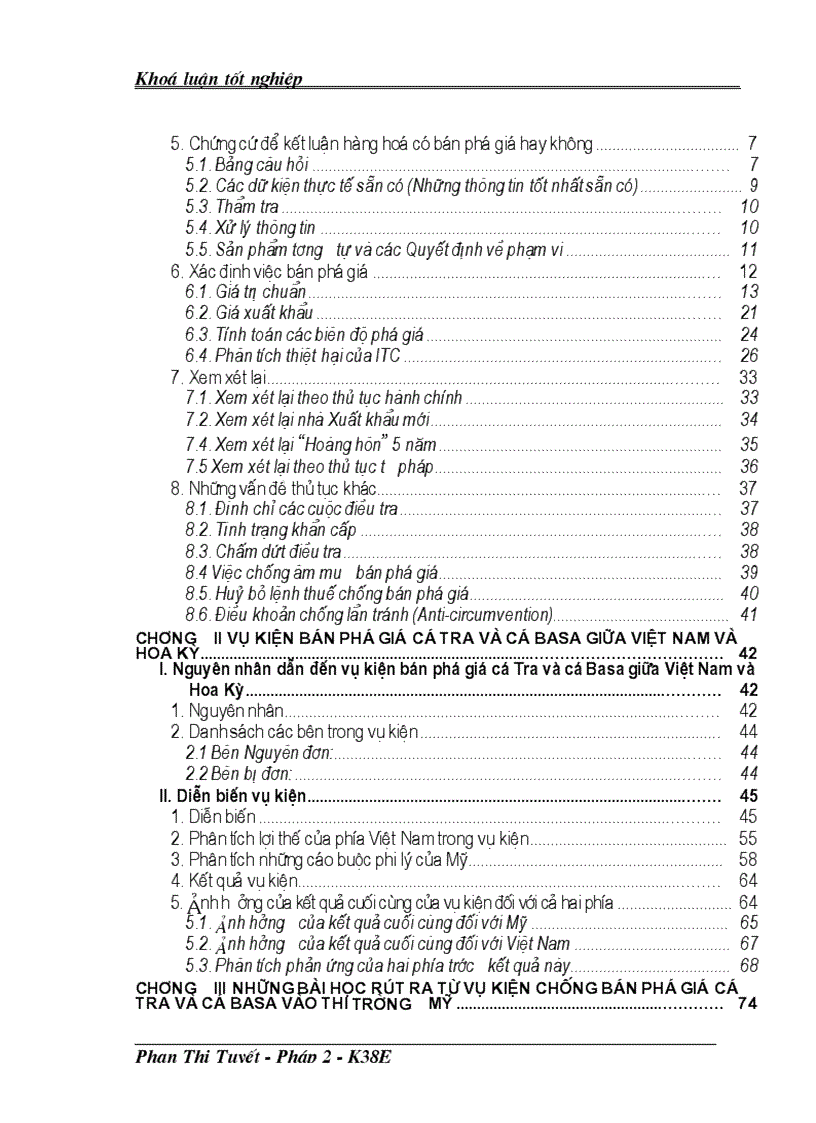 image for page Luật chống bán phá giá của mỹ và những bài học rút ra từ vụ kiện bán phá giá cá tra và cá basa vào thị trường mỹ