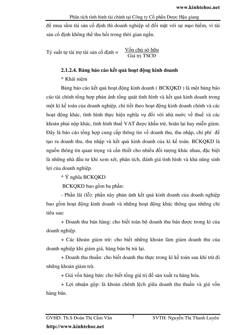 image for page Phân tích tình hình tài chính tại công ty cổ phần Dược Hậu Giang