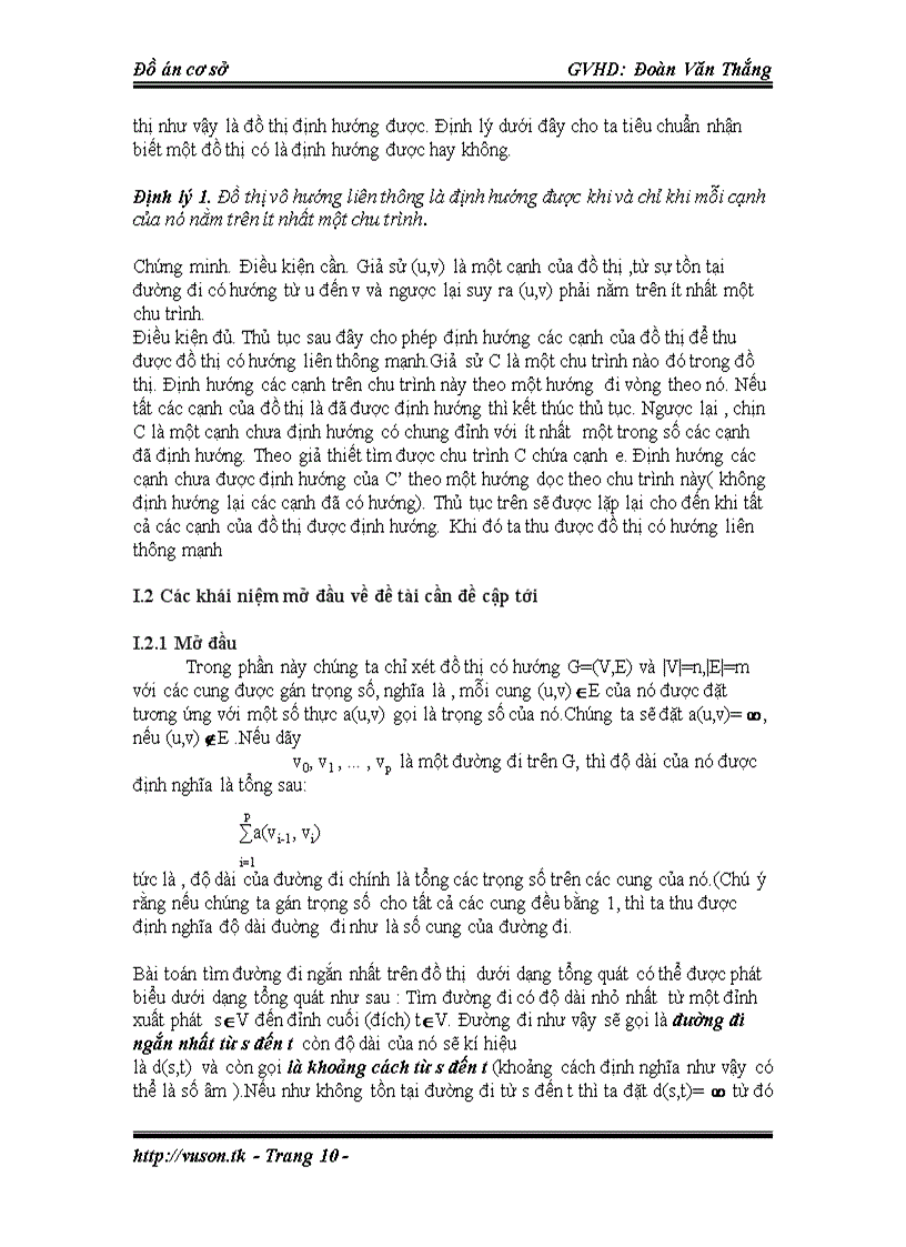 image for page Thuật toán tìm đường đi ngắn nhất trong lý thuyết đồ thị