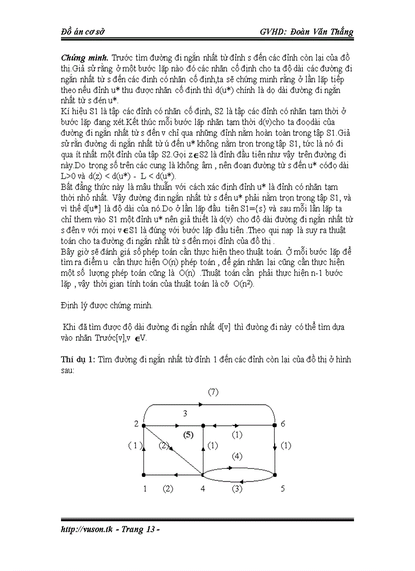 image for page Thuật toán tìm đường đi ngắn nhất trong lý thuyết đồ thị