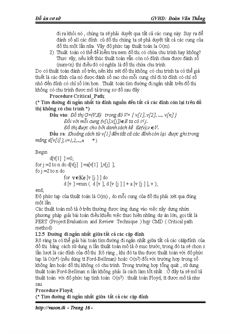 image for page Thuật toán tìm đường đi ngắn nhất trong lý thuyết đồ thị