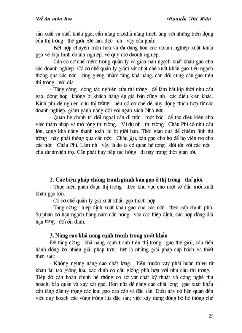 image for page Thực trạng và Một số giải pháp cơ bản đẩy mạnh xuất khẩu gạo của Việt Nam
