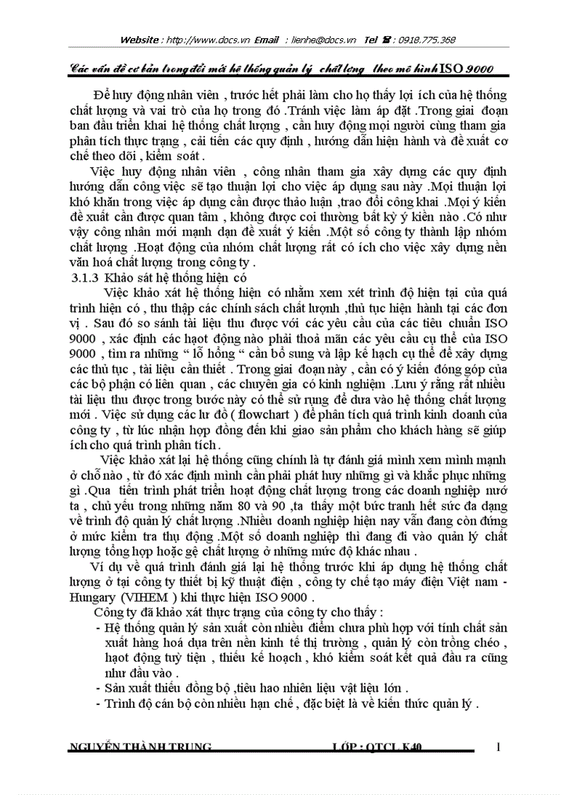 image for page Các vấn đề cơ bản trong đổi mới hệ thống quản lý chất lượng theo mô hình ISO 9000
