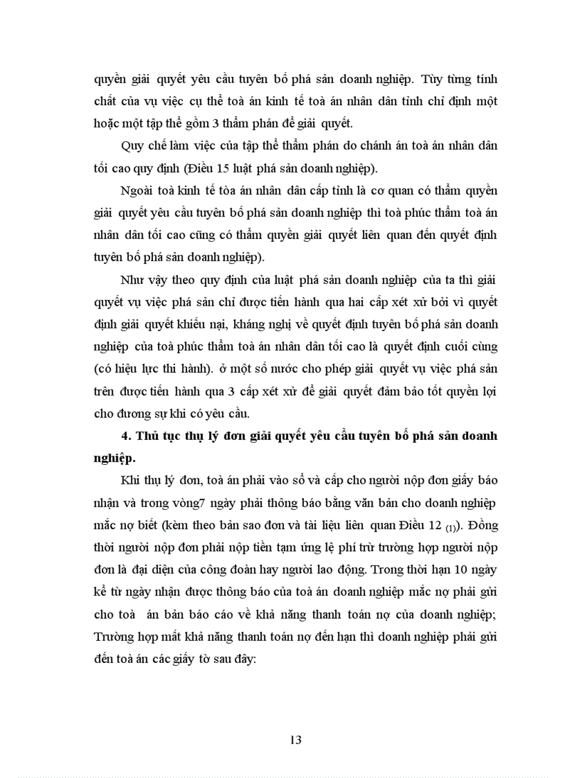image for page Tìm hiểu thủ tục giải quyết yêu cầu tuyên bố phá sản doanh nghiệp