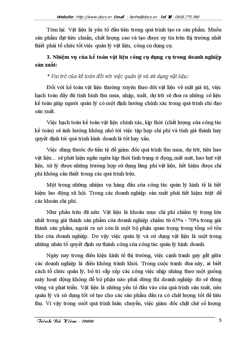 image for page Tổ chức kế toán vật liệu và công cụ lao động nhỏ với việc nâng cao hiệu quả sử dụng vốn lưu động sản xuất kinh doanh