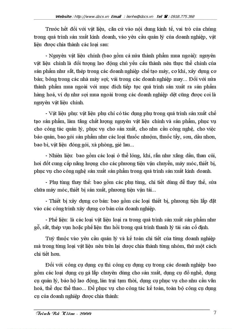 image for page Tổ chức kế toán vật liệu và công cụ lao động nhỏ với việc nâng cao hiệu quả sử dụng vốn lưu động sản xuất kinh doanh