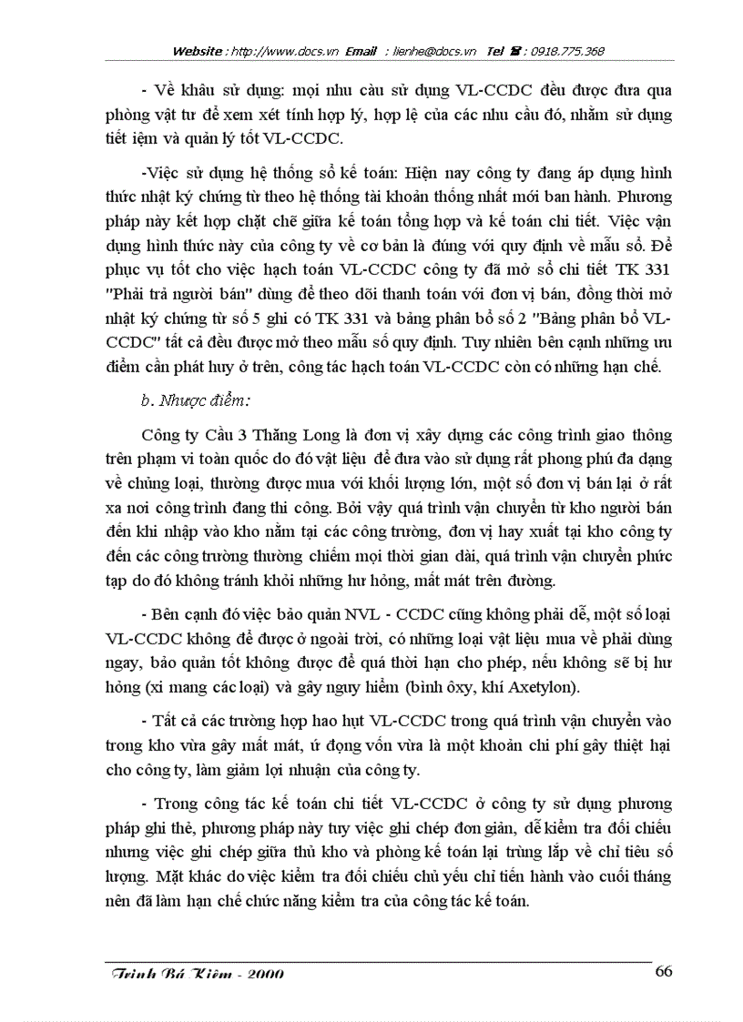 image for page Tổ chức kế toán vật liệu và công cụ lao động nhỏ với việc nâng cao hiệu quả sử dụng vốn lưu động sản xuất kinh doanh