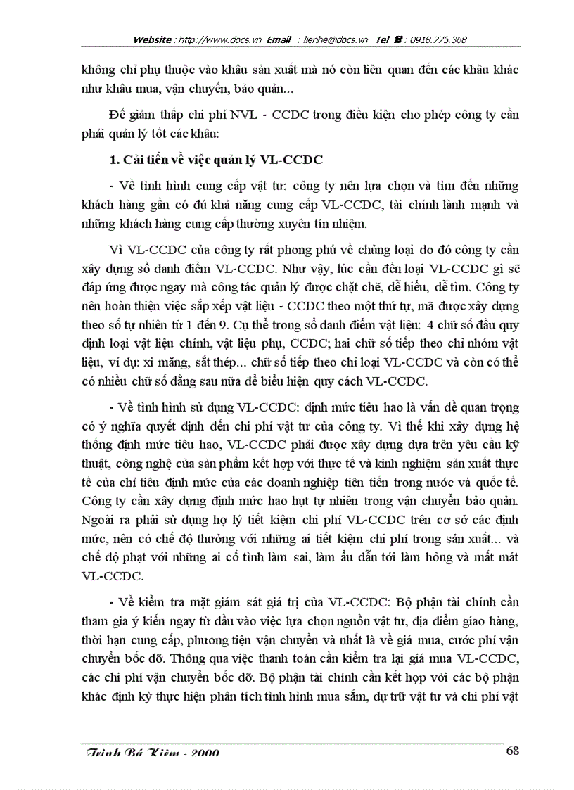image for page Tổ chức kế toán vật liệu và công cụ lao động nhỏ với việc nâng cao hiệu quả sử dụng vốn lưu động sản xuất kinh doanh