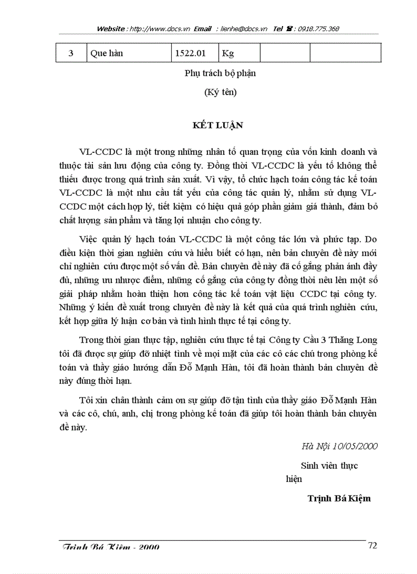 image for page Tổ chức kế toán vật liệu và công cụ lao động nhỏ với việc nâng cao hiệu quả sử dụng vốn lưu động sản xuất kinh doanh