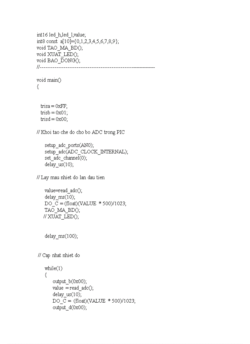 image for page Thiết kế hệ thống hiển thị nhiệt độ đồng thời kết hợp đều khiển một số thiết bị dân dụng