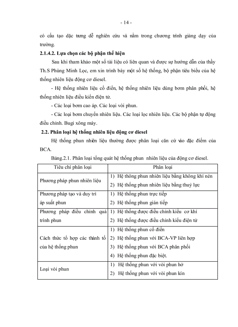 image for page Phân tích cơ sở lý thuyết và mô phỏng đặc điểm nguyên lý làm việc quy trình tháo lắp kiểm tra điều chỉnh sửa chữa hệ thống nhiên liệu động cơ