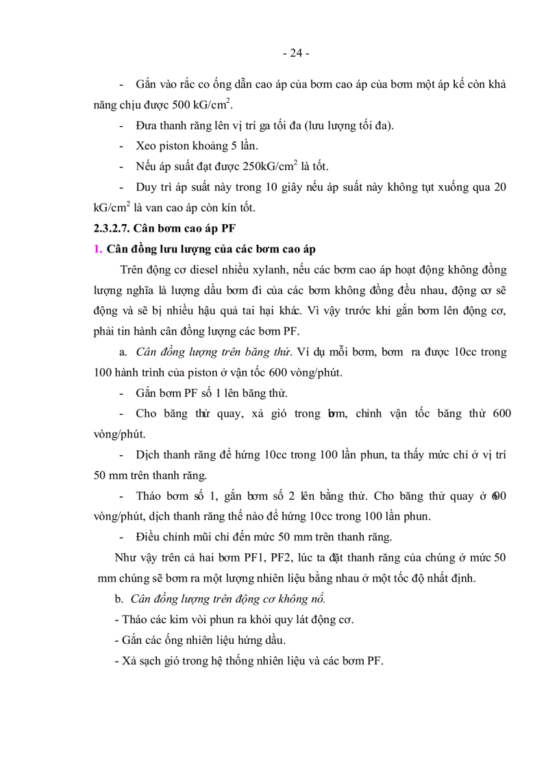 image for page Phân tích cơ sở lý thuyết và mô phỏng đặc điểm nguyên lý làm việc quy trình tháo lắp kiểm tra điều chỉnh sửa chữa hệ thống nhiên liệu động cơ