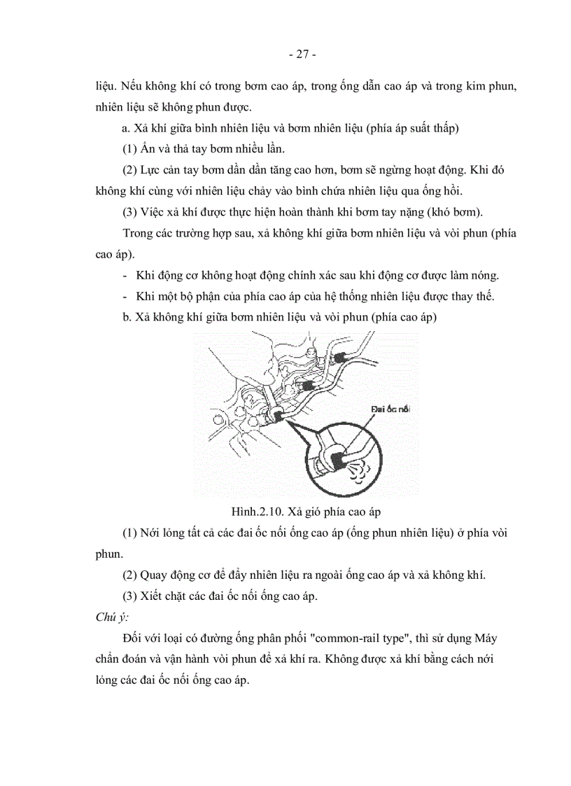 image for page Phân tích cơ sở lý thuyết và mô phỏng đặc điểm nguyên lý làm việc quy trình tháo lắp kiểm tra điều chỉnh sửa chữa hệ thống nhiên liệu động cơ