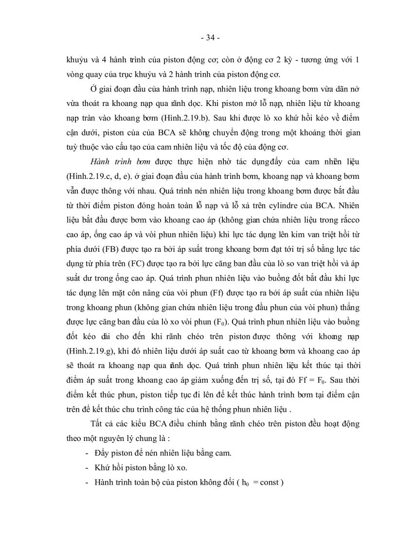 image for page Phân tích cơ sở lý thuyết và mô phỏng đặc điểm nguyên lý làm việc quy trình tháo lắp kiểm tra điều chỉnh sửa chữa hệ thống nhiên liệu động cơ