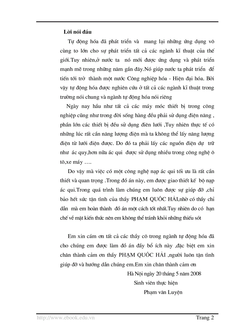 image for page Thiết kế bộ nạp ác quy tự động ổn dòng và ổn áp