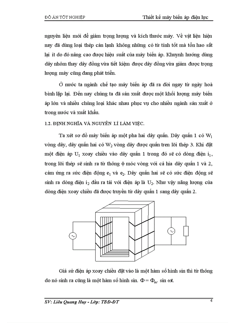 Thiết kế máy biến áp điện lực
