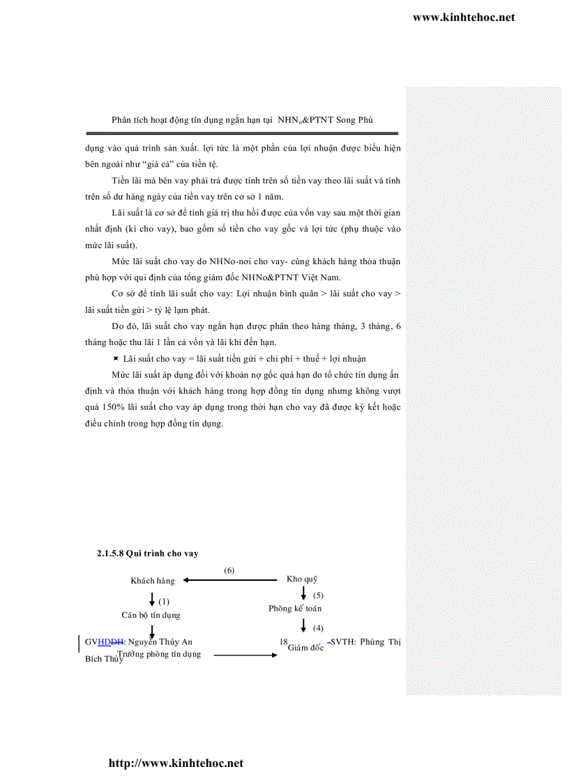 image for page Phân tích hoạt động tín dụng ngắn hạn tại ngân hàng nông nghiệp và phát triển nông thôn chi nhánh song phú huyện tam bình