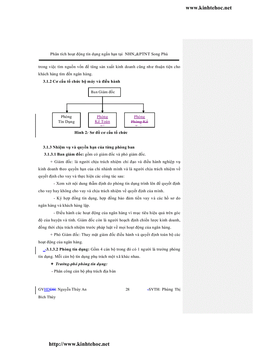 image for page Phân tích hoạt động tín dụng ngắn hạn tại ngân hàng nông nghiệp và phát triển nông thôn chi nhánh song phú huyện tam bình