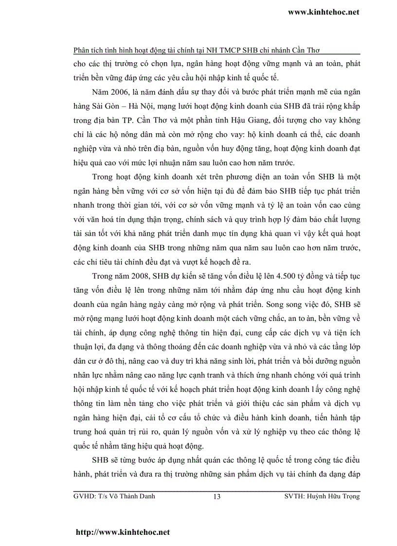 image for page Phân tích tình hình hoạt động tín dụng tại ngân hàng sài gòn hà nội chi nhánh cần thơ