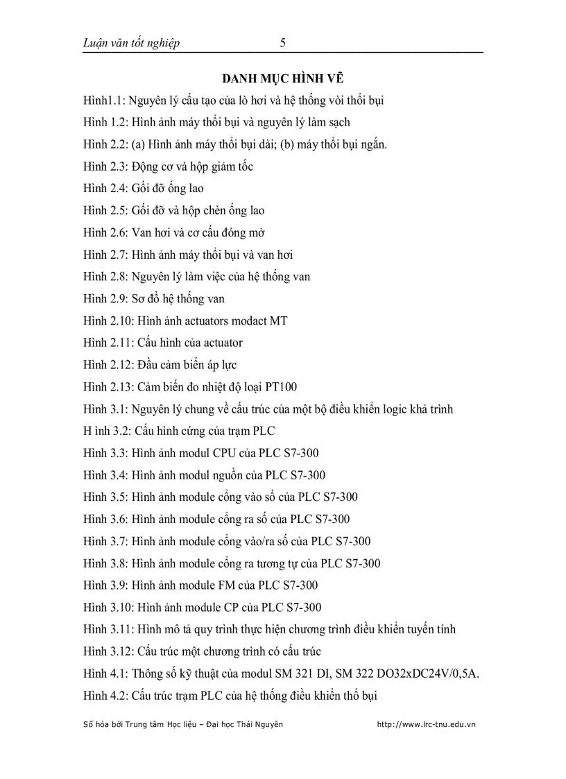 image for page Khảo sát thiết kế hệ thống điều khiển thổi bụi lò hơi cho nhà máy nhiệt điện trên nền Simatic S7 300