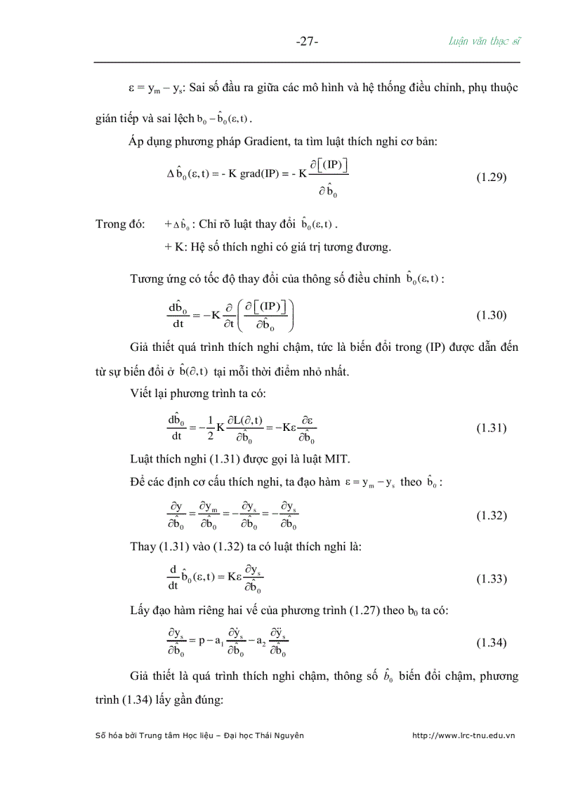 image for page Nghiên cứu hệ điều khiển thích nghi mờ và ứng dụng cho hệ truyền động khe hở