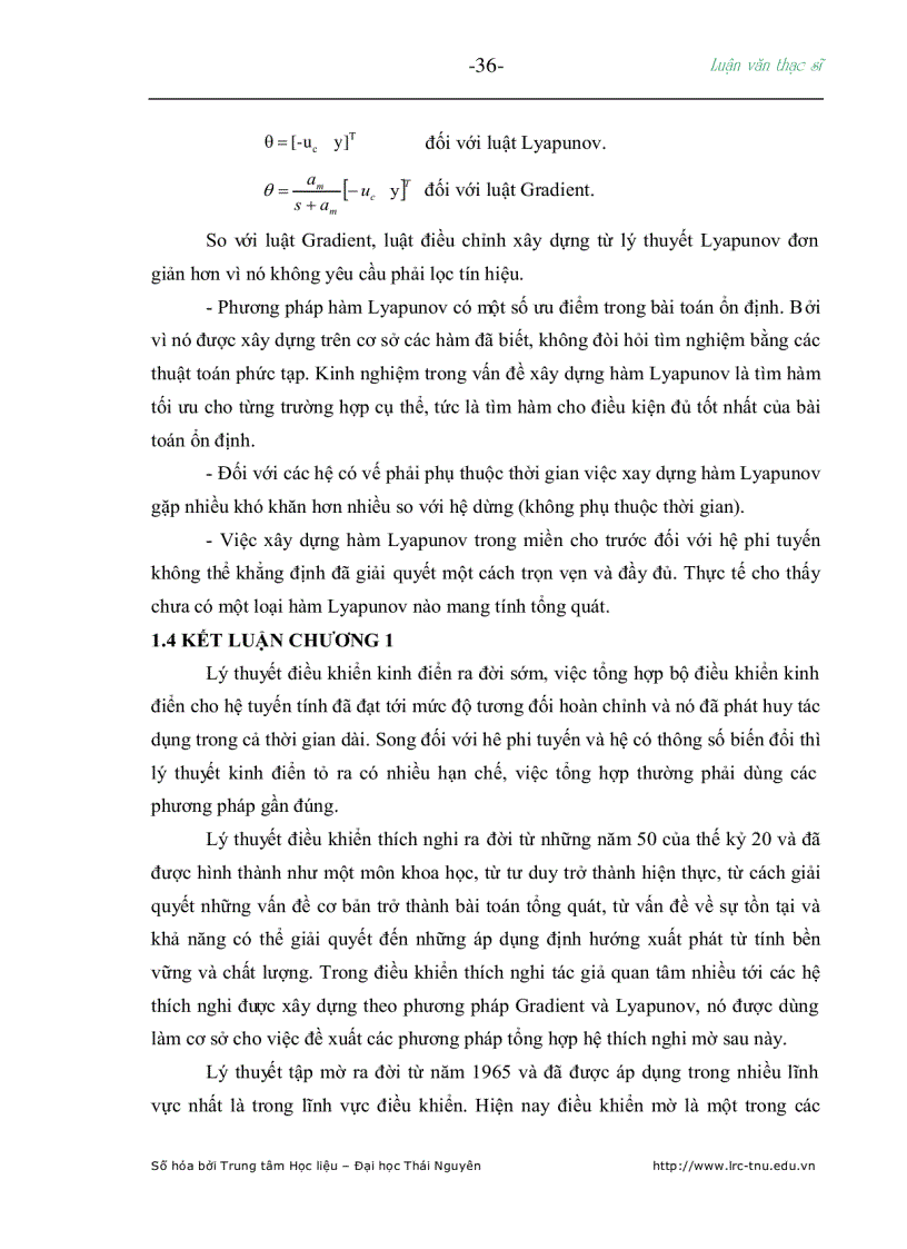 image for page Nghiên cứu hệ điều khiển thích nghi mờ và ứng dụng cho hệ truyền động khe hở