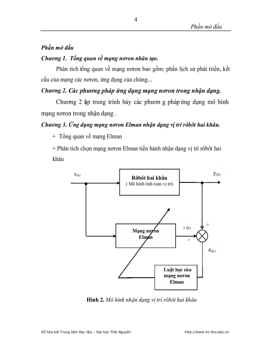 image for page Nghiên cứu ứng dụng mạng nơron Elman nhận dạng vị trí rôbôt hai khâu