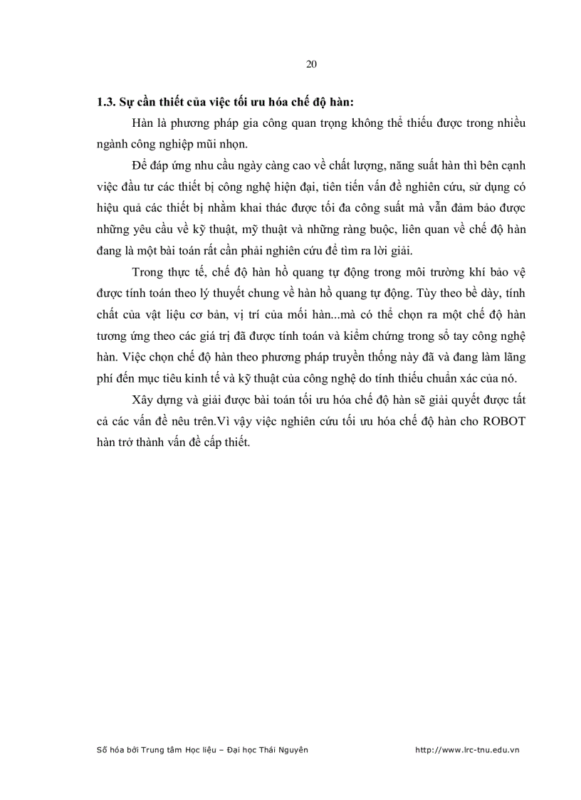 image for page Tối ưu hóa chế độ công nghệ hàn hồ quang tự động cho Robot hàn AX C