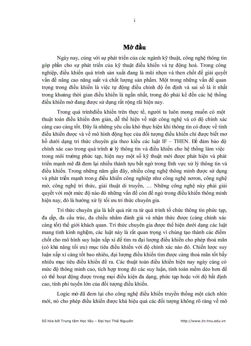 image for page Nghiên cứu ứng dụng logic mờ và đại số gia tử cho bài toán điều khiển