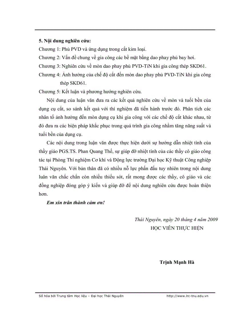 image for page Lựa chọn chế độ cắt nhằm tăng tuổi bền của dao phay ngón phủ PVD TiN sử dụng phay khuôn ép đúc áp lực SKD6