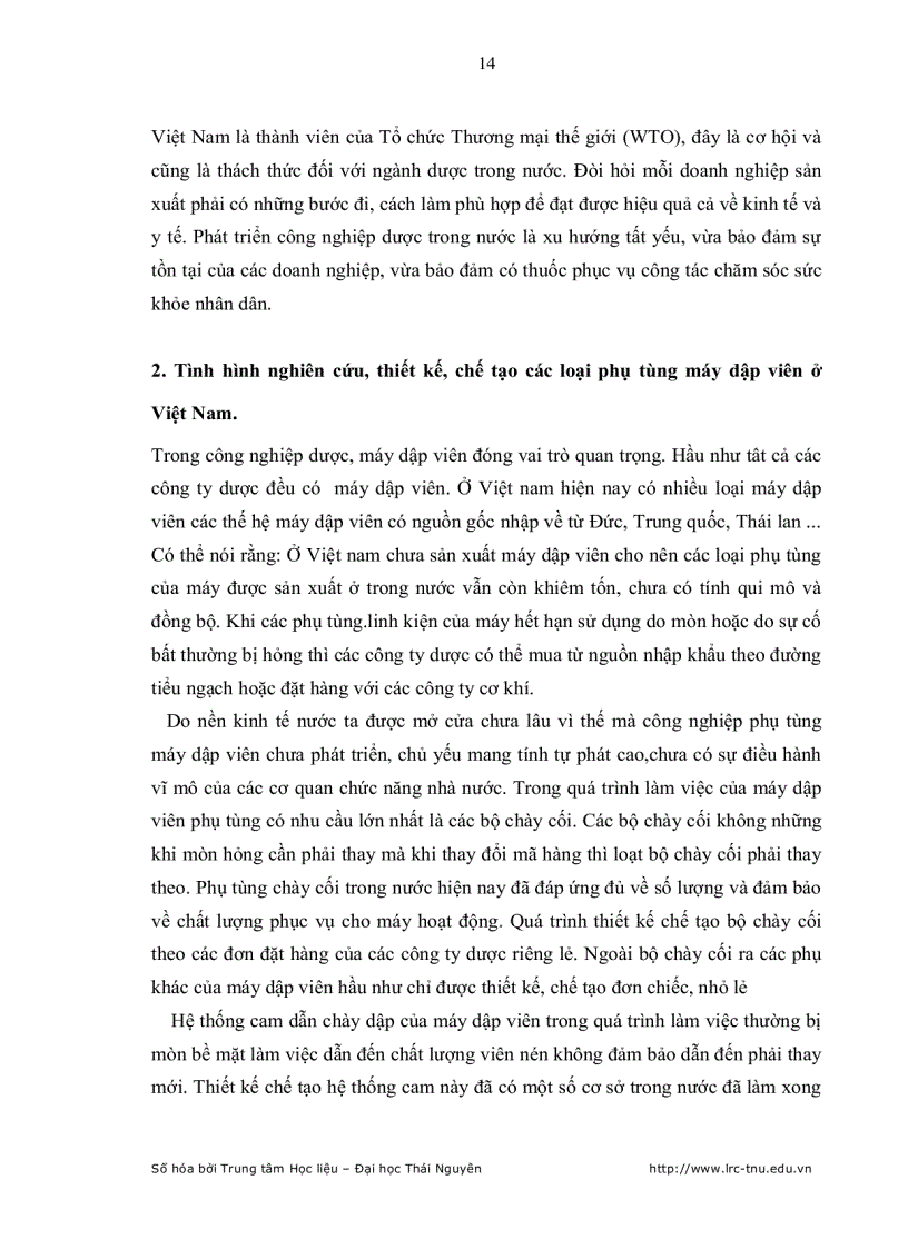 image for page Nghiên cứu lựa chọn giải pháp công nghệ nâng cao chất lượng bộ Cam dẫn chày trên máy dập viên ZP33 nhằm nâng cao chất lượng sản xuất viên nén dược