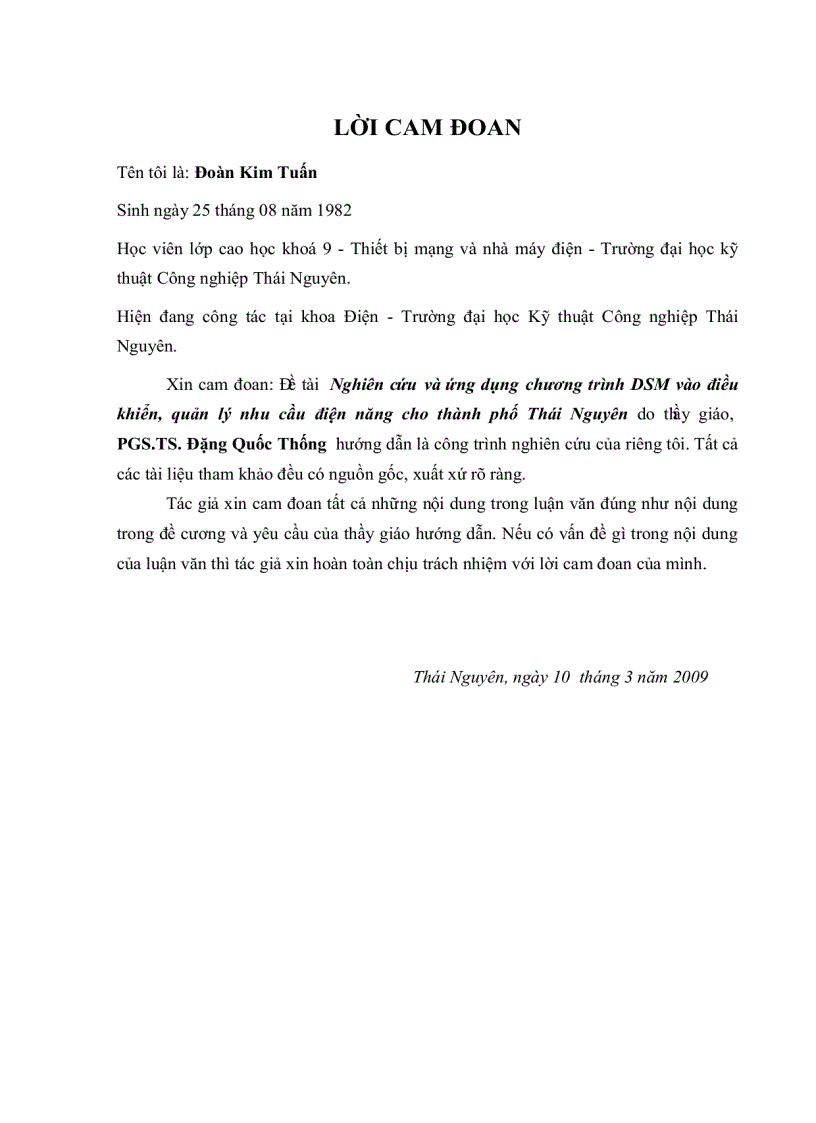 image for page Nghiên cứu và ứng dụng chương trình DSM vào điều khiển quản lý nhu cầu điện năng cho thành phố Thái Nguyên