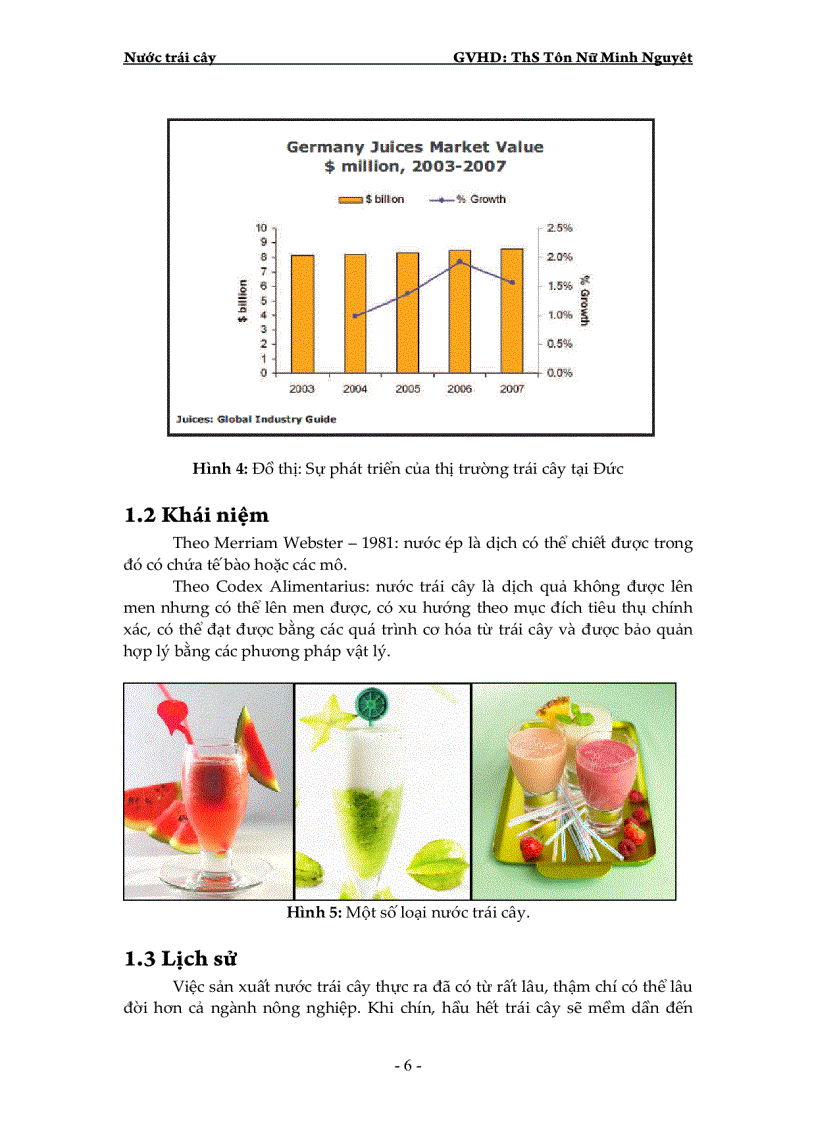 Sản xuất nước trái cây