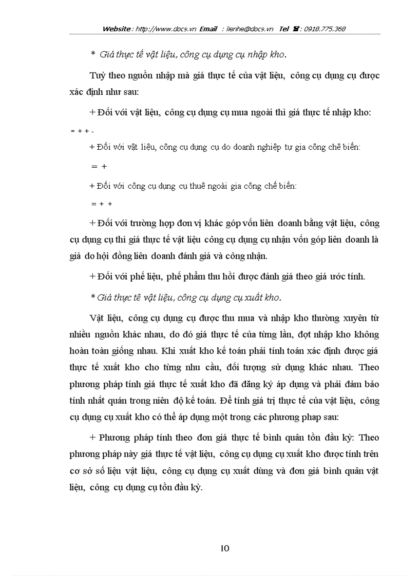 image for page Tổ chức công tác kế toán nguyên vật liệu công cụ dụng cụ ở công ty xây dựng số 34