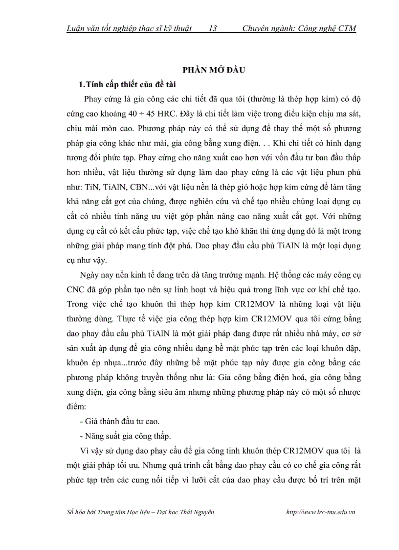 image for page Nghiên cứu ảnh hưởng của chế độ cắt góc ghiêng của bề mặt gia công đến tuổi bền của dao phay đầu cầu phủ tiain khi gia công khuôn thép r12mov