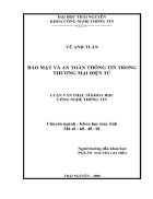 Bảo mật và an toàn thông tin trong thương mại điện tử